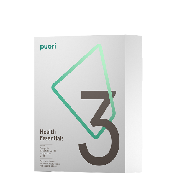 Puori 3 - Omega-3, D-vitamiini, Magnesium, 30 annokset