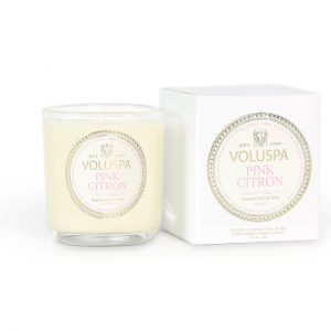 Voluspa Pink Citron Maison Blanc Classic Candle Votive 25 h