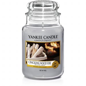 Yankee Candle Crackling Wood Fire Christmas Scent Large Jar