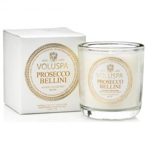 Voluspa Maison Blanc Prosecco Bellini Classic Maison Boxed Votive Cand