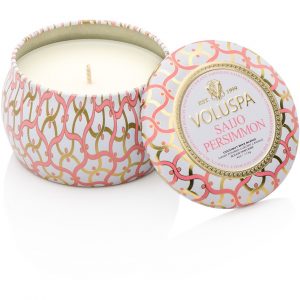 Voluspa Maison Blanc Saijo Persimmon Decorative Tin Candle 113 g