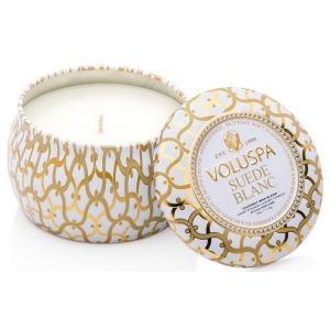 Voluspa Maison Blanc Suede Blanc Decorative Tin Candle 113 g