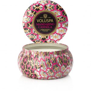 Voluspa Maison Noir Mandarino Cannela 2-wick Maison Metallo Candle 312