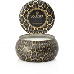 Voluspa Ambre Lumiere 2-Wick Maison Metallo Candle 312 ml