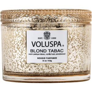 Voluspa Vermeil Boxed Corta Maison Glass Candle Blonde Tabac