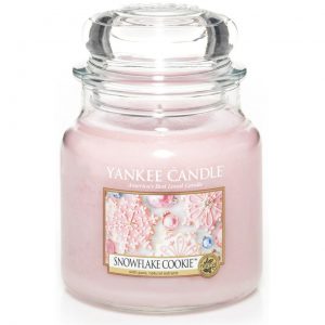 Yankee Candle Snowflake Cookie Christmas Scent Medium Jar