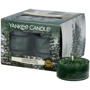 Yankee Candle Evergreen Mist Christmas Scent Tea Light