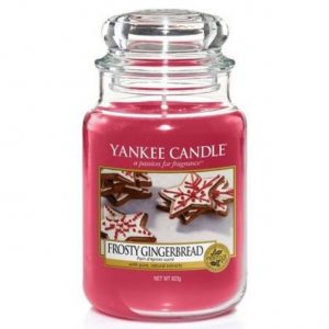 Yankee Candle Frosty Gingerbread Christmas Scent Large Jar