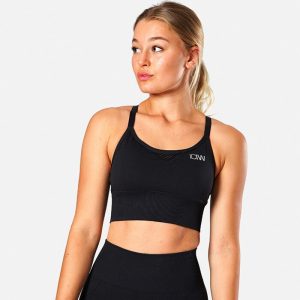 ICIW Dynamic Seamless Sports Bra, Black