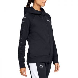 Rival Fleece Sportstyle LC Sleeve Graphic FZ, Black