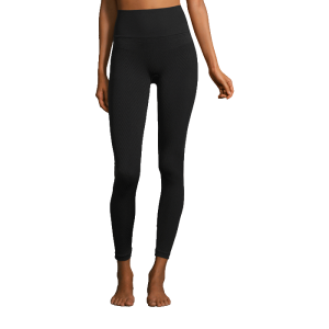 Seamless Chevron Tights, Black