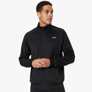 Workout Track Jacket, Black