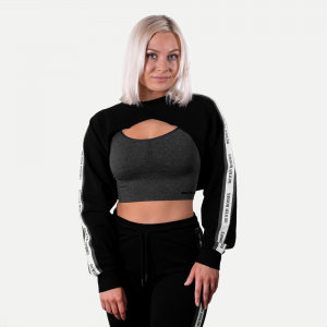 Chrystie Crop ls, Black