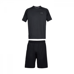 UA Tech SS Tee + UA Tech Graphic Short