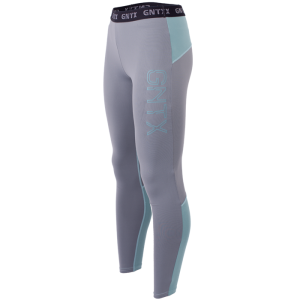 Genetix Tights, Grey/Turquoise
