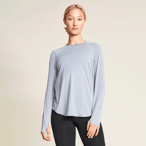 Clara Loose Long Sleeve, Grey Melange