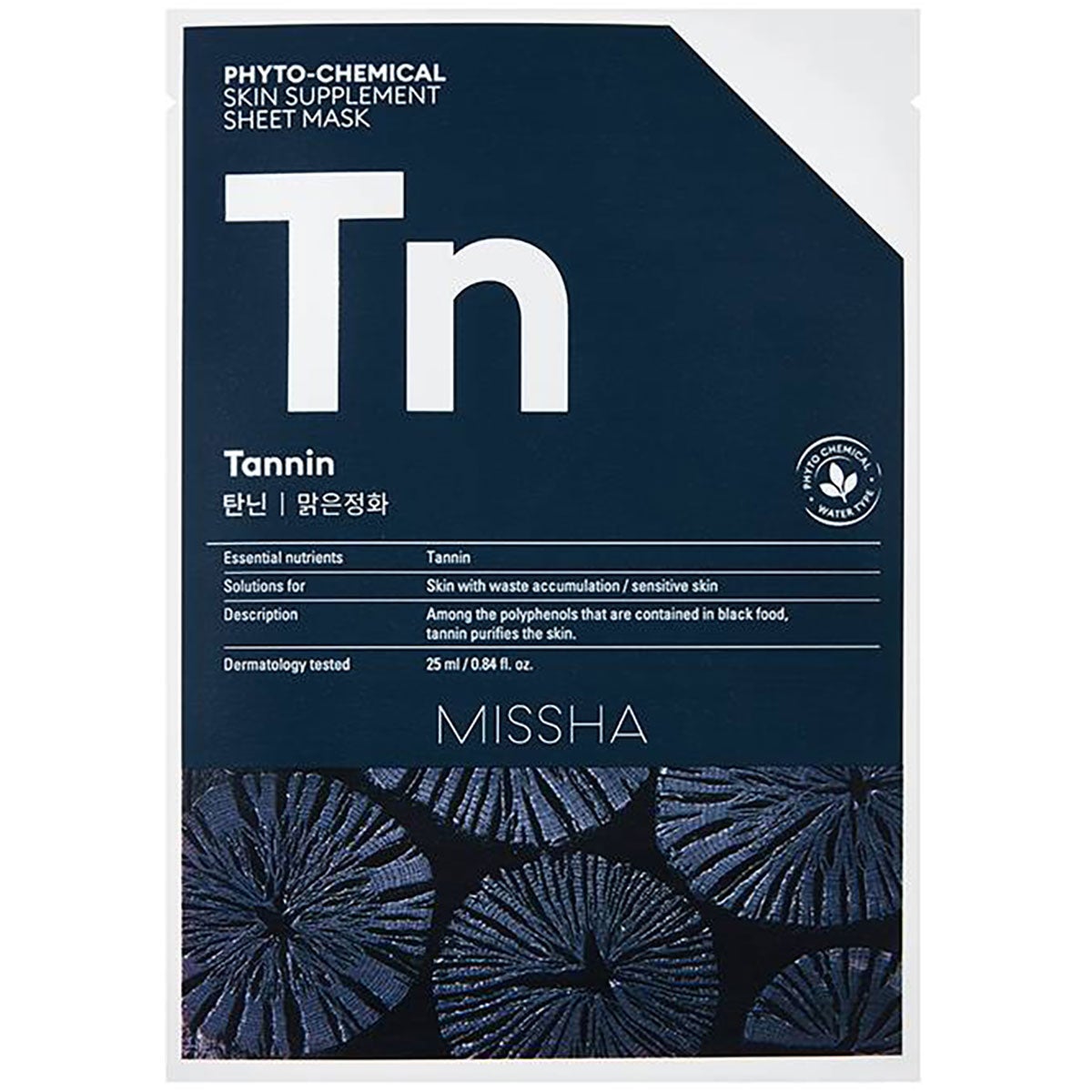 Phytochemical Skin Supplement Sheet Mask Tannin, 25 ml MISSHA Vaihe 7: Kangasnaamio Phytochemical Skin Supplement Sheet Mask Tannin, 25 ml MISSHA Vaihe 7: Kangasnaamio