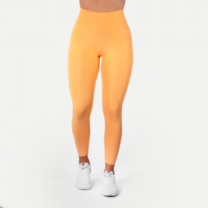High Waist Leggings, Light Orange