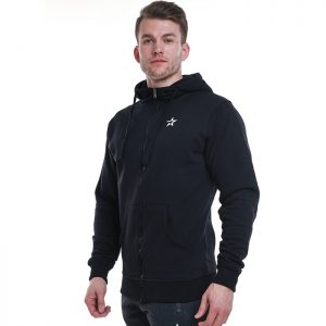 Star Mens Zip Hood, Black