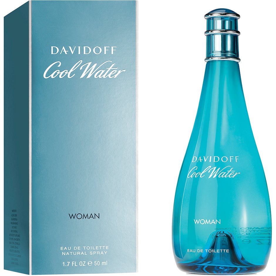 Davidoff Cool Water Woman EdT, 50 ml Davidoff Luksustuoksut Davidoff Cool Water Woman EdT, 50 ml Davidoff Luksustuoksut