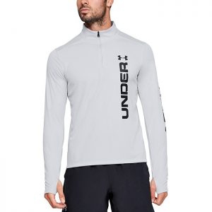 UA Speed Stride Split 1/4 Zip, Halo Gray