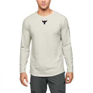 Project Rock Charged Cotton LS, Summit White