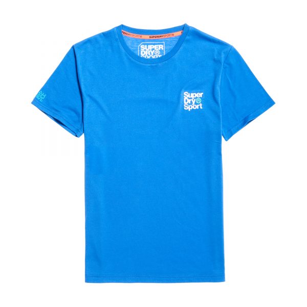 Core Sport Small Logo Tee, 70's Blue
