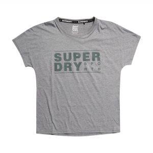 Core Sport Graphic Tee, Grey Marl