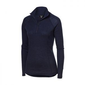 Pierre Robert Wool Longsleeve Top, Dark Navy