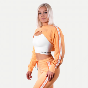 Chrystie Crop ls, Light Orange