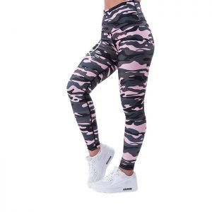 Commando Leggings, Green/Pink