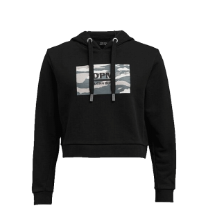 Her Cropped Hood DPM, Black Beauty