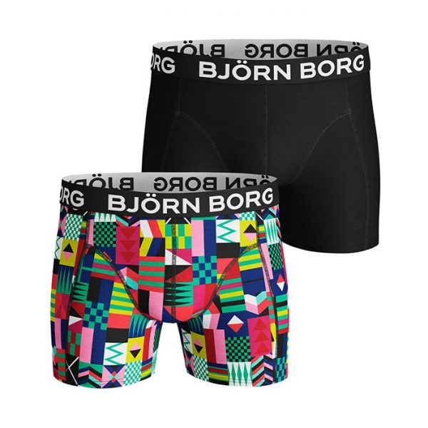 2-Pack BB Geo Flag Sammy Shorts, Mint Leaf