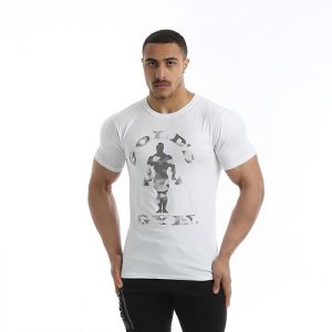 Golds Gym Camo Joe Printed T-shirt, White