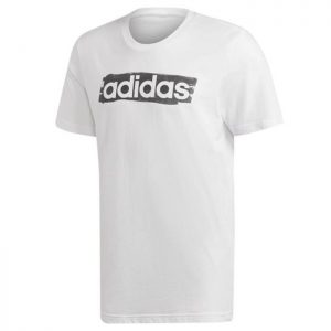 ADIDAS Linear Brush Tee, White