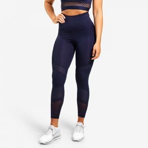 Waverly Mesh Tights, Dark Navy