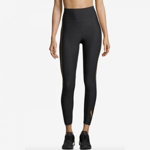 Sculpture High Waist Tights, Light Brown Metallic