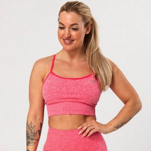 ICIW Seamless Sport Bra, Pink Melange
