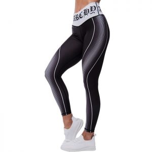 Monochrome Leggings, Black/White