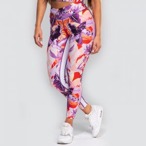 White Stripe Collection Tights, Tropical