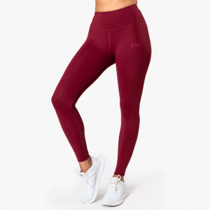 Classic High Waist Tights, Burgundy