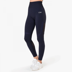 Queen Mesh Tights, Navy Melange