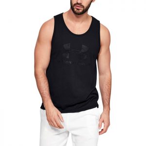 UA Sportstyle Logo Tank, Black