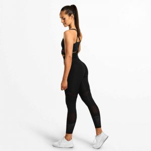 Waverly Mesh Tights, Black