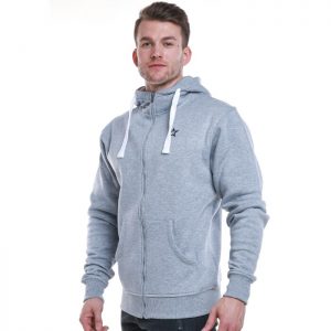 Star Mens Zip Hood, Grey