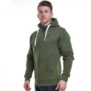 Star Mens Zip Hood, Olive