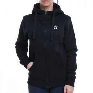 Star Womens Zip Hood, Black
