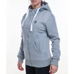 Star Womens Zip Hood, Grey