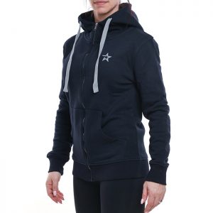 Star Womens Zip Hood, Navy