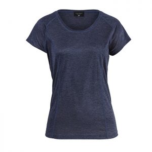 Pierre Robert Womens Sport Tee, Blue Melange